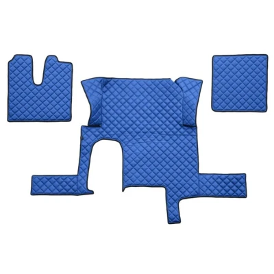 Abbildung von F CORE FL29 BLUE Fußmattensatz Eco Leder vorne 3 Blau MAN: TGX