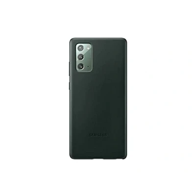 Abbildung von Samsung Galaxy Note 20 Hülle Echtleder Hard Case/Backcover Handyhülle Dunkelgrün