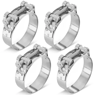 Abbildung von Poppstar 2 Stück Gelenkbolzenschellen Edelstahl Schlauchschellen Spannbereich 64 67mm, Bandbreite 22mm, W4