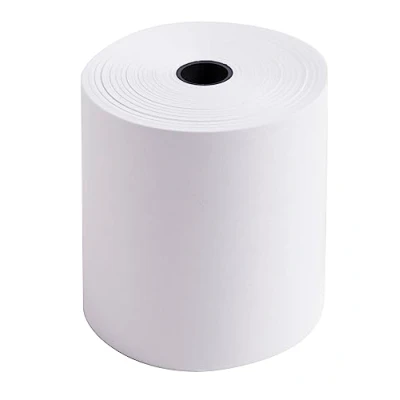 Abbildung von Exacompta 40655E 10er Pack Kassenrollen, 1 lagig Offset(holzfrei) standard, Breite: 74mm, Länge 40m, Durchmesser Kern 12mm, 60g/m², extra weiß für Tischrechner und Rechenmaschinen