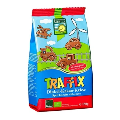 Abbildung von Bohlsener Mühle Traffix Dinkel Kakao Kekse, 6er Pack (6 x 150 g) Bio