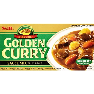 Abbildung von S&amp;B Golden Curry Sauce Mix, Medium Hot, 8.4 Ounce (Pack of 5)