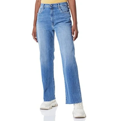 Abbildung von Replay Damen Reyne Jeans, 0101 Light Blue, 28W / 28L EU