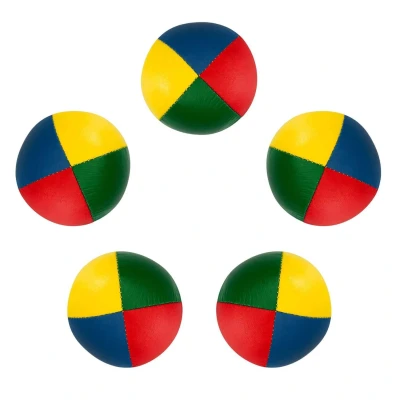 Abbildung von Jonglierbälle 5er Set (vierfarbig). Ø 58mm. 90g Juggling Balls. Jonglierball