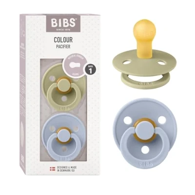 Abbildung von BIBS Colour 2 Pack Khaki/Dusty Blue Spenen Maat 1