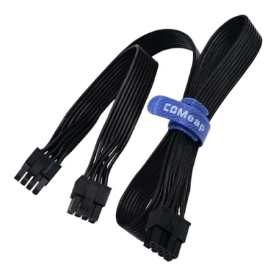 Abbildung von COMeap PCIe Kabel für Corsair, ATX CPU 8 Pin Stecker auf Dual (6+2) Netzkabel Corsair Thermaltake ARESGAME Netzteil 25 Zoll(63cm)