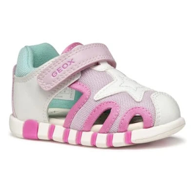 Abbildung von Geox Trekkingsandale für Kinder, Größe: 25, White fuchsia Schuhe