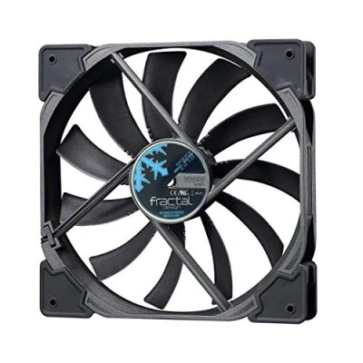 Abbildung von Fractal Design Venturi HF 14 Black, Lüfter für (High End) Gaming PC Gehäuse, schwarz