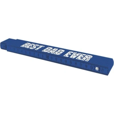 Abbildung von TOX 09969004/T Zollstock M 2m in blau Aufdruck Best Dad Ever Gliedermaßstab aus Buchenholz mit Winkelmessfunktion und farbigen Dezimalzahlen Genauigkeitsklasse III 1 Stück Meterstab
