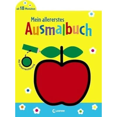 Abbildung von Mein allererstes Ausmalbuch (Apfel): Malbuch für Kinder ab 1 Jahr / 18 Monate 2 Jahre