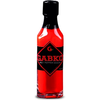 Abbildung von Gabko Hot Sauce rot (50 ml) extra scharfe Soße aus den schärfsten Chilis der Welt (u.a. Carolina Reaper) preisgekrönte Chili mit 90% Anteil