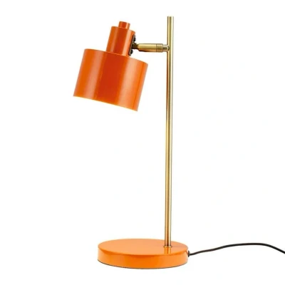 Abbildung von Dyberg Larsen Tischlampe Ocean, orange, Höhe 43 cm, Metall