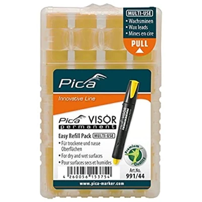 Abbildung von Ersatzminen Set Pica VISOR gelb / 4 Minen