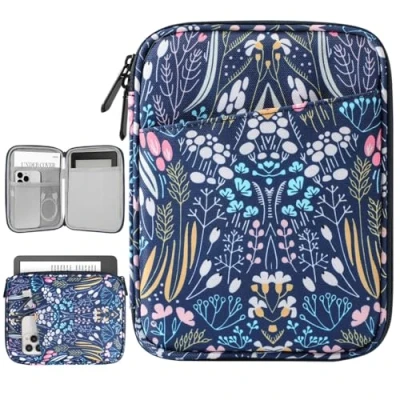 Abbildung von Vinabilia 6 7 Zoll Sleeve Tasche Hülle Kompatibel mit 6&quot; Kindle 11. Gen 2024 2022/10. 8. 2019 2016, 6,8&quot;/7&quot; Paperwhite 12./11./10. 2024/2021/2018, Oasis E Reader, Nacht Blau