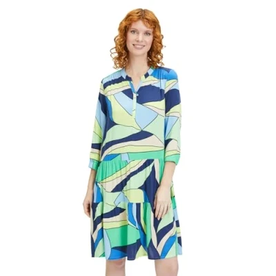 Abbildung von Betty Barclay À Manches 3/4 Freizeitkleid, Damen, Größe: 44, Bleu vert