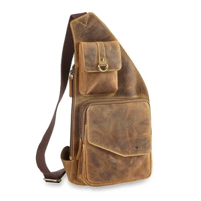 Abbildung von Greenburry Vintage 20 CM Umhängetasche, Herren, Größe: One Size, Brown