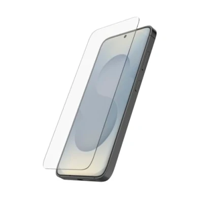 Abbildung von Hama Handy Schutzglas für Samsung Galaxy S25+ (Displayschutz ultraklar Anti Fingerprint, Montagehilfe, Vollschutz 9H ultradünn, case friendly, kratzfest, Displayschutzglas stoßfest)