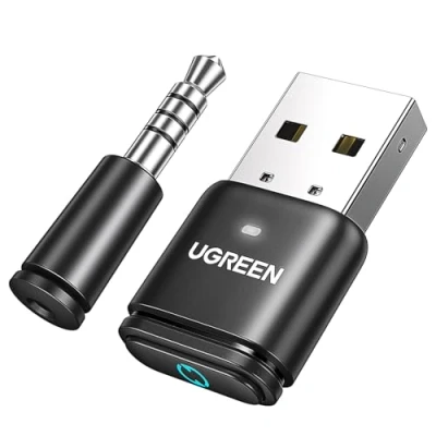 Abbildung von UGREEN aptX 5.3 Bluetooth USB Audio für PS5/PS4/Switch/PS4 Pro Dongle Freisprechanruf Adapter PC Stick Windows, macOS