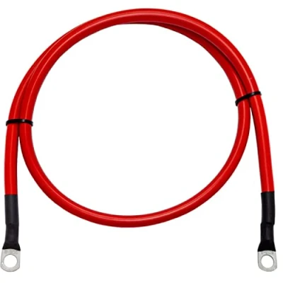 Abbildung von 1,5m Batteriekabel Pluskabel 50mm² Rot KFZ Stromkabel 2x Rohrkabelschuh M8 150cm