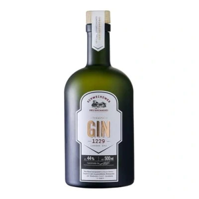 Abbildung von Schwechower Original Gin 1229 0,5l (44% Vol.) London Dry Bester prämierter Premium Handcrafted aus Mecklenburg