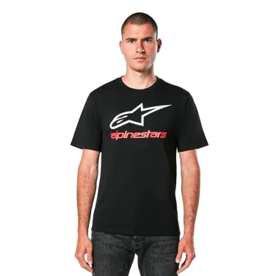 Abbildung von Alpinestars Herren Always 2.0 Csf Tee T Shirt, Schwarz/Weiß/Rot, Large