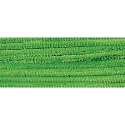 Abbildung von folia 77851 Chenilledraht, Pfeifenputzer, 10 Stück in hellgrün, Durchmesser 8 mm und 50 cm lang, ideal für Kinder zum Basteln Gestalten von Tieren, Figuren anderen Formen