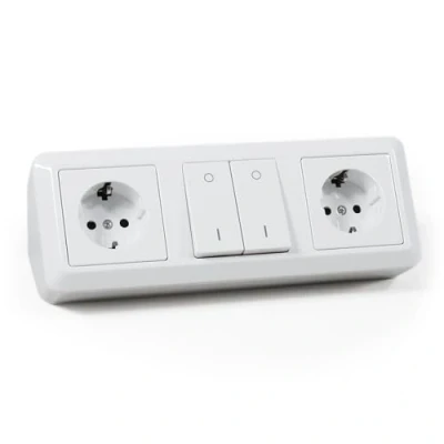 Abbildung von McPower MC POWER Cup Steckdosenblock Ecksteckdose Unterbausteckdose 230V/16A, Mehrfachsteckdose