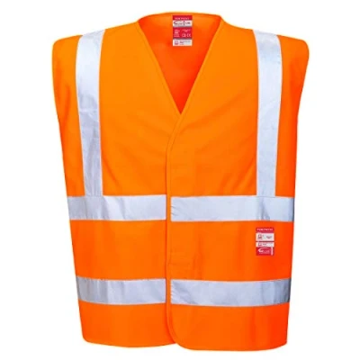 Abbildung von Hi Vis FR Treated Vest, colorOrange talla SM