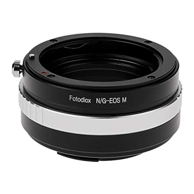 Abbildung von Fotodiox Lens Mount Adapter Compatible with Nikon F G Type Lenses on Canon EOS M EF Cameras