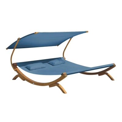 Abbildung von AXI Mallorca Doppelbett mit Sonnenschirm Blau