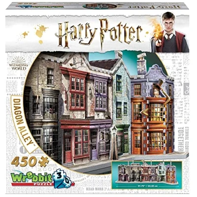 Abbildung von WREBBIT3D , Harry Potter: Diagon Alley (450pc), 3D Puzzle, Ages 14+