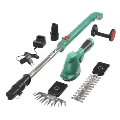 Abbildung von GartenMeister Akku Gras &amp; Strauchschere 10,8 Volt mit Fahrstock