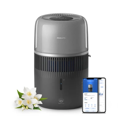 Abbildung von Philips Luftbefeuchter &quot;HU5710/03 5000 Series&quot;, 4,5 l Wassertank, für 56 m² Räume, mit NanoCloud Technologie
