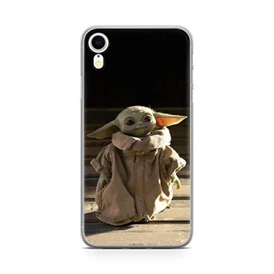 Abbildung von ERT GROUP Handyhülle für Apple iPhone XR Original und offiziell Lizenziertes Star Wars Muster Baby Yoda 001 optimal an die Form des Handy angepasst, hülle aus TPU