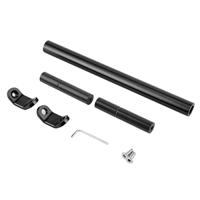 Abbildung von Motorradlenker Ausgleichsstange Universal Aluminiumlegierung Querstange Motorrad Verstärkungshebel Zubehör(Schwarz)