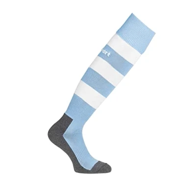 Abbildung von uhlsport Herren Team Pro Essential Stripe Socken, skyblau/Weiß, 45 47