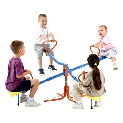 Abbildung von VEVOR Gartenwippe 45,4kg Kinderwippe Karussellwippe Schaukelwippe 190x190x66cm
