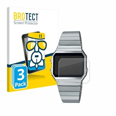 Abbildung von BROTECT Schutzglas für Casio A700WE (3 Stück) Schutzfolie Panzer Folie Glas [Extrem Kratzfest 9H, Anti Fingerprint, Ultra Transparent]
