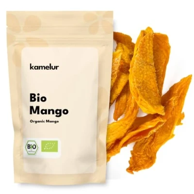 Abbildung von Kamelur 1kg BIO Mango getrocknet, ungeschwefelt und ungezuckert getrocknete (dried mango) ohne Zucker Zusatz