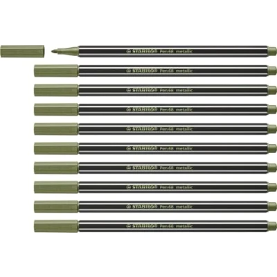 Abbildung von Premium metallic Filzstift STABILO Pen 68 10er Pack hellgrün