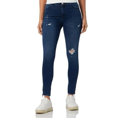 Abbildung von ONLY Damen Onlkendell Reg Sk Zip Ank des Box Jeans, Blue Black Denim, 27W / 32L