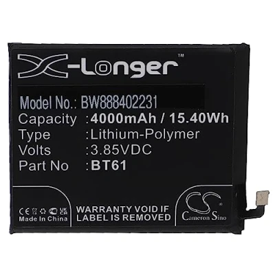 Abbildung von vhbw Akku Ersatz für Acer ATL456579, BT61 Handy Smartphone Telefon (4000mAh, 3,85V, Li Polymer)