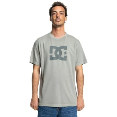 Abbildung von DC Shoes Pigment DYE HSS Tshirt print, Herren, Größe: Medium, Sgbw pelican enzyme wash