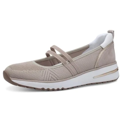 Abbildung von MARCO TOZZI Damen Slipper mit Riemen Bequem, Beige (Dune Comb), 41 EU