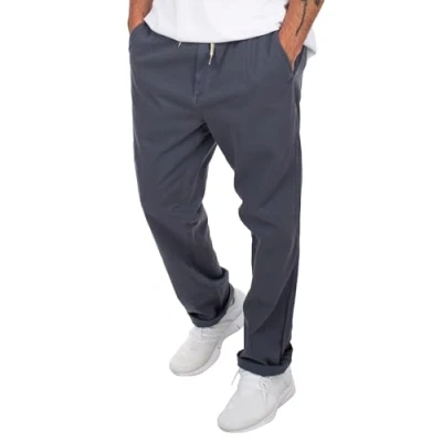 Abbildung von iriedaily Stoffhose lockere Straight fit graue Basic Hose
