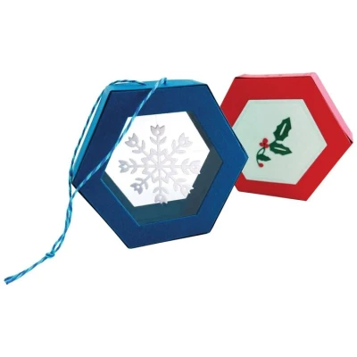 Abbildung von Sizzix Thinlits Stanzschablonen Set zum Aufhängen, Ornament Box von Catherine Pooler