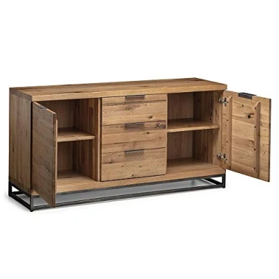 Abbildung von Julian Bowen Brooklyn Sideboard, Eiche/Gunmetal