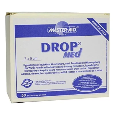 Abbildung von DROP med 5x7 cm Wundverband steril Maste 50 St