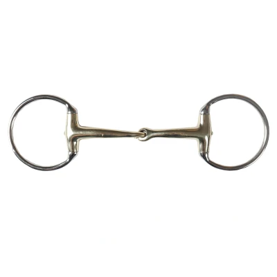 Abbildung von Horka Olivenkopfgebiss 14mm mit Strass Goldmessing 12,5