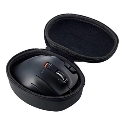 Abbildung von ELECOM Offizielle Hartschalen Eva Reise Schutzhülle für M XT2 und 3 Serie, kabelgebundene/kabellose Daumenkontrolle, Trackball Maus, ergonomisches Design, optischer Gaming Sensor nur Gehäuse